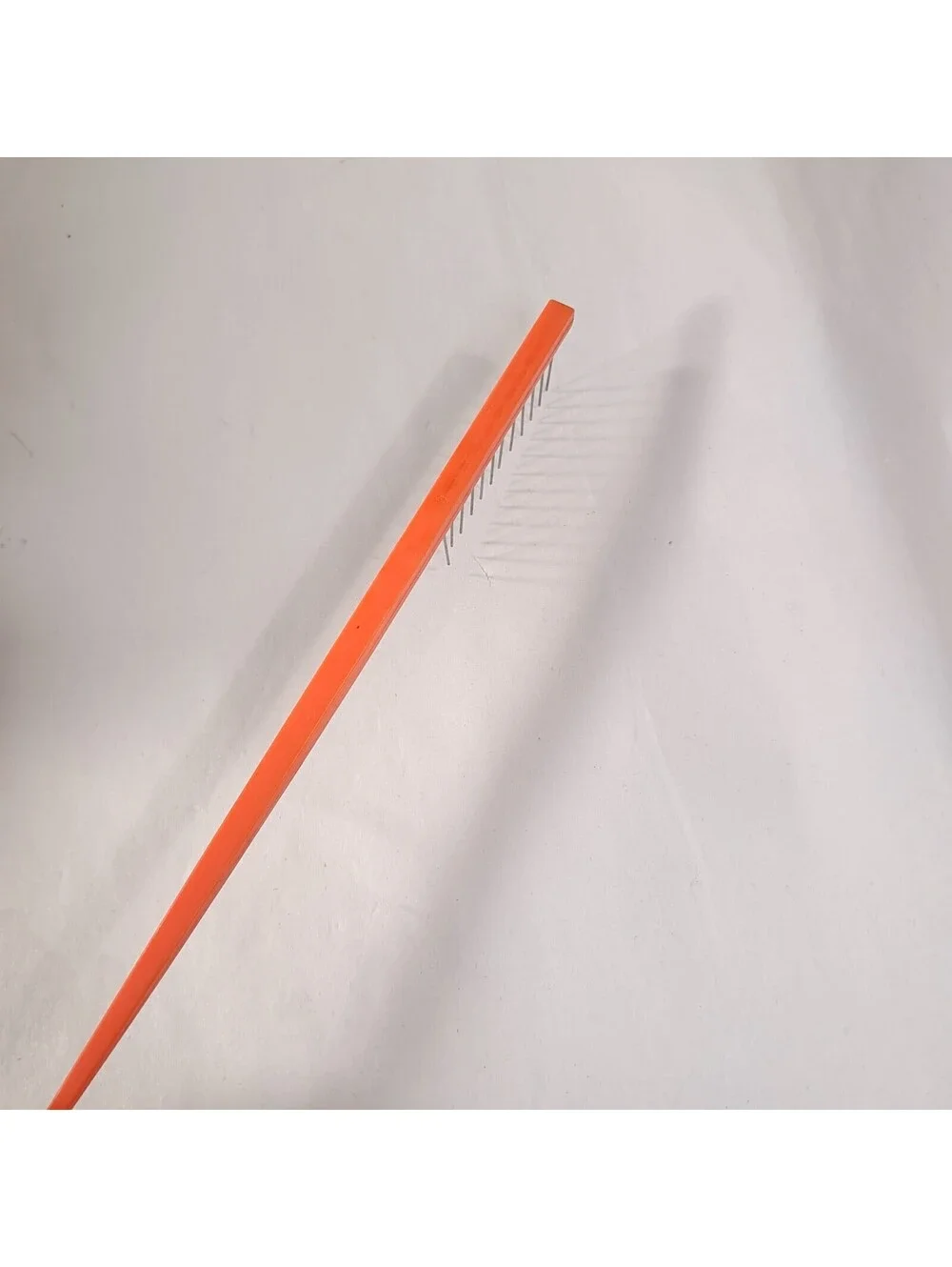 Vintage Smoothie Comb Professional Hair Styling Tool Comb Orange metal bristles